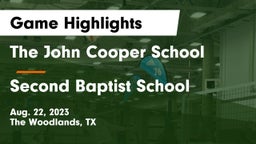The John Cooper School vs Second Baptist School Game Highlights - Aug. 22, 2023