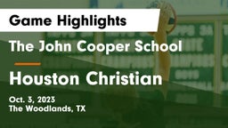 The John Cooper School vs Houston Christian  Game Highlights - Oct. 3, 2023