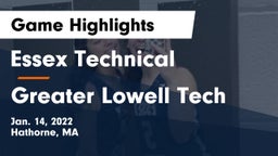Essex Technical  vs Greater Lowell Tech  Game Highlights - Jan. 14, 2022