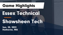 Essex Technical  vs Shawsheen Tech Game Highlights - Jan. 20, 2022