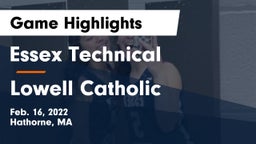 Essex Technical  vs Lowell Catholic  Game Highlights - Feb. 16, 2022