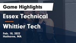 Essex Technical  vs Whittier Tech Game Highlights - Feb. 18, 2022