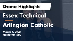Essex Technical  vs Arlington Catholic  Game Highlights - March 1, 2022
