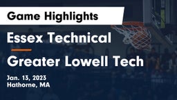 Essex Technical  vs Greater Lowell Tech  Game Highlights - Jan. 13, 2023