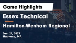 Essex Technical  vs Hamilton-Wenham Regional  Game Highlights - Jan. 24, 2023