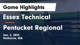 Essex Technical  vs Pentucket Regional  Game Highlights - Jan. 3, 2024