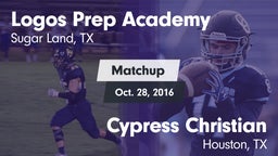 Matchup: Logos Prep Academy vs. Cypress Christian  2016