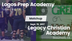 Matchup: Logos Prep Academy vs. Legacy Christian Academy  2017