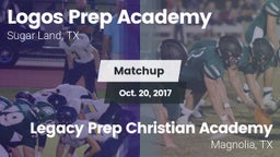 Matchup: Logos Prep Academy vs. Legacy Prep Christian Academy 2017