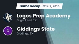 Recap: Logos Prep Academy  vs. Giddings State  2018