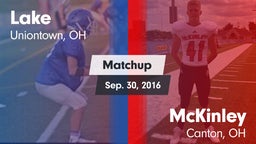 Matchup: Lake  vs. McKinley  2016