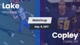 Matchup: Lake  vs. Copley  2017
