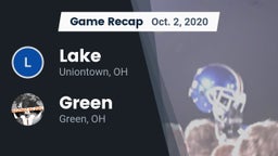 Recap: Lake  vs. Green  2020