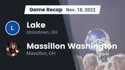 Recap: Lake  vs. Massillon Washington  2022