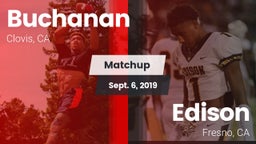 Matchup: Buchanan  vs. Edison  2019