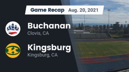 Recap: Buchanan  vs. Kingsburg  2021