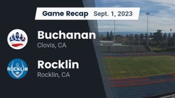 Recap: Buchanan  vs. Rocklin  2023