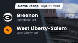 Recap: Greenon  vs. West Liberty-Salem  2018