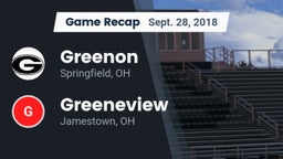 Recap: Greenon  vs. Greeneview  2018