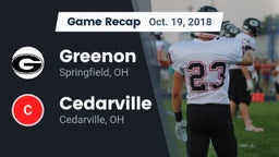 Recap: Greenon  vs. Cedarville  2018