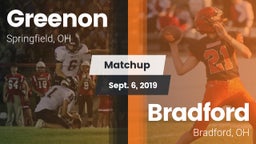 Matchup: Greenon  vs. Bradford  2019