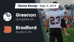 Recap: Greenon  vs. Bradford  2019