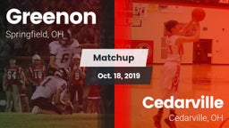 Matchup: Greenon  vs. Cedarville  2019