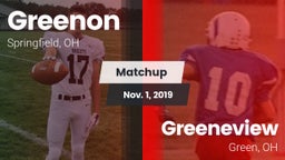 Matchup: Greenon  vs. Greeneview  2019