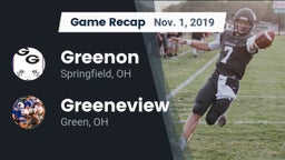 Recap: Greenon  vs. Greeneview  2019