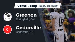 Recap: Greenon  vs. Cedarville  2020