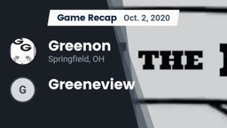 Recap: Greenon  vs. Greeneview  2020