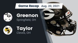 Recap: Greenon  vs. Taylor  2021