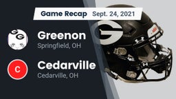 Recap: Greenon  vs. Cedarville  2021