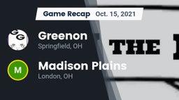 Recap: Greenon  vs. Madison Plains  2021