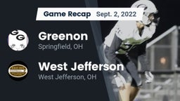 Recap: Greenon  vs. West Jefferson  2022