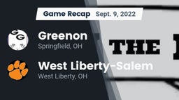 Recap: Greenon  vs. West Liberty-Salem  2022