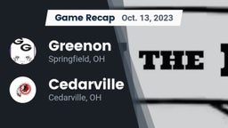 Recap: Greenon  vs. Cedarville  2023
