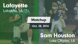Matchup: Lafayette High vs. Sam Houston  2016