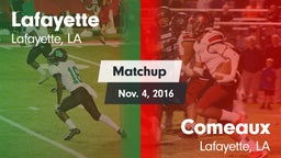 Matchup: Lafayette High vs. Comeaux  2016