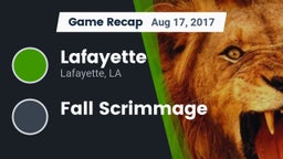 Recap: Lafayette  vs. Fall Scrimmage 2017
