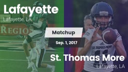Matchup: Lafayette High vs. St. Thomas More  2017