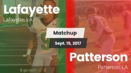 Matchup: Lafayette High vs. Patterson  2017