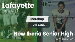 Matchup: Lafayette High vs. New Iberia Senior High 2017