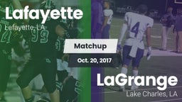 Matchup: Lafayette High vs. LaGrange  2017