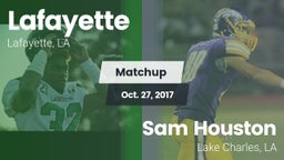Matchup: Lafayette High vs. Sam Houston  2017
