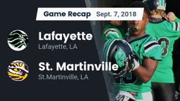 Recap: Lafayette  vs. St. Martinville  2018
