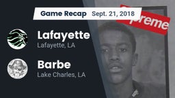 Recap: Lafayette  vs. Barbe  2018