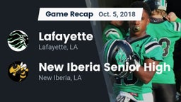 Recap: Lafayette  vs. New Iberia Senior High 2018