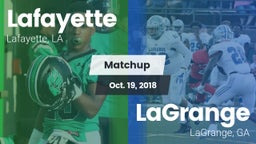 Matchup: Lafayette High vs. LaGrange  2018