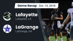 Recap: Lafayette  vs. LaGrange  2018